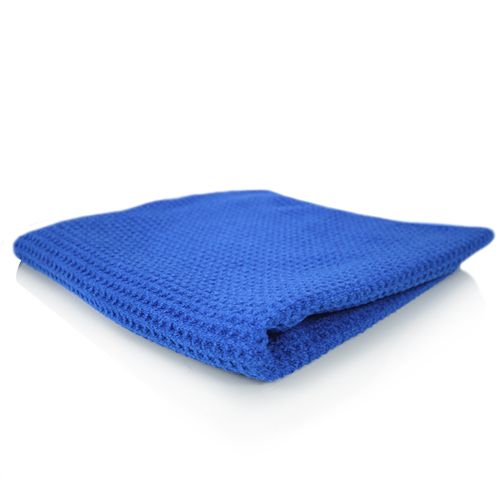 Waffle Weave Glas Towel Glas Tuch blau